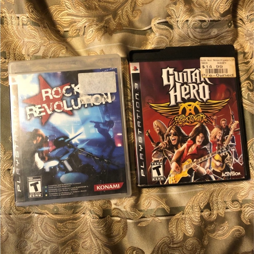 PS3 Guitar Hero Aerosmith/Rock Revolution games